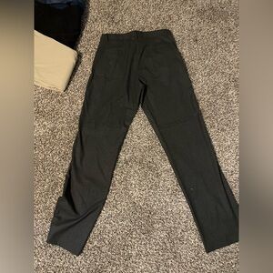 Murano Modern Comfort Men’s Slacks - Dark Grey Patterned 32/36